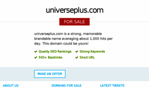 Universeplus.com thumbnail