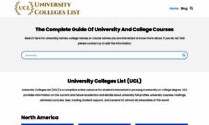 Universitycollegeslist.com thumbnail