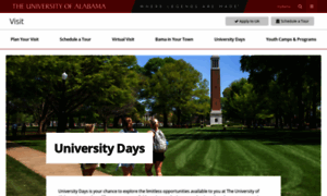 Universitydays.ua.edu thumbnail