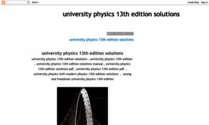 Universityphysics13theditionsolutions.blogspot.com thumbnail