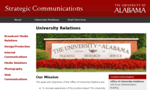 Universityrelations.ua.edu thumbnail