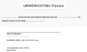 Uniwebhostingprevara.com thumbnail