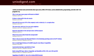 Unixdigest.com thumbnail