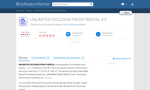 Unlimited-exclusive-proxy-rental.software.informer.com thumbnail