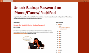 Unlockbackuppassword.blogspot.com thumbnail