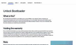 Unlockbootloader.sonymobile.com thumbnail