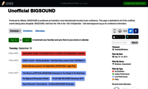 Unofficialbigsound2013.sched.org thumbnail