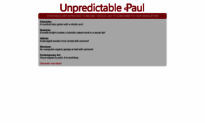 Unpredictable-paul.com thumbnail