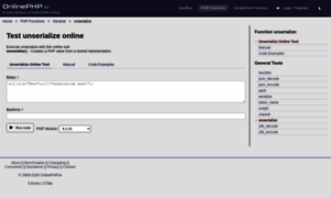 Unserialize.onlinephpfunctions.com thumbnail