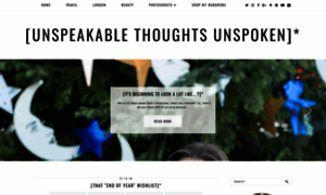 Unspeakablethoughtsunspoken.blogspot.com thumbnail