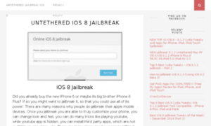 Untetheredjailbreakios8.com thumbnail