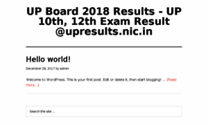 Upboard2018results.com thumbnail