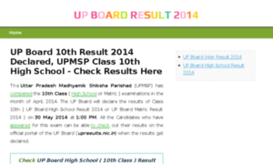 Upboardresult2014.co.in thumbnail
