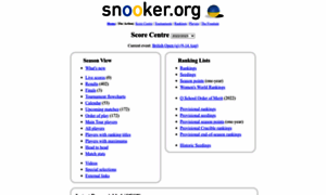 Upcoming.snooker.org thumbnail