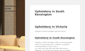 Upholsteryinsouthkensington.tk thumbnail