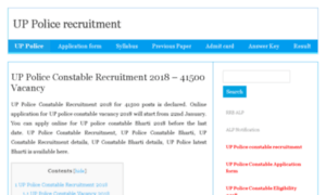 Uppoliceconstablerecruitment.in thumbnail