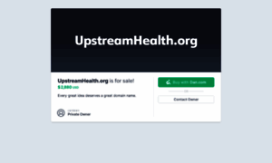 Upstreamhealth.org thumbnail