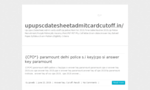 Upupscdatesheetadmitcardcutoff.in thumbnail