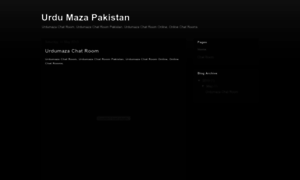 Urdumaza-chat-room-pakistan.blogspot.com thumbnail