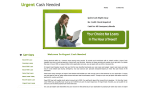 Urgentcashneeded.co.uk thumbnail
