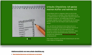 Urlaub-checkliste.org thumbnail