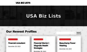 Usabizlists.com thumbnail