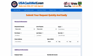 Usacashnetloan.com thumbnail