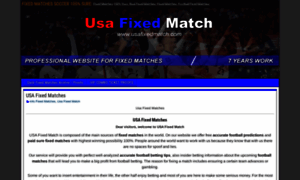 Usafixedmatch.com thumbnail