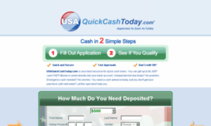 Usaquickcashtoday.com thumbnail