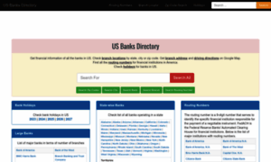 Usbanksdirectory.com thumbnail