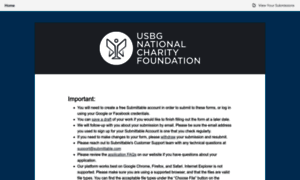 Usbgnationalcharityfoundation.submittable.com thumbnail