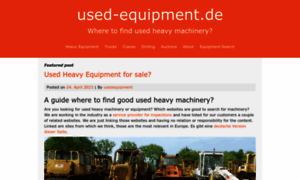 Used-equipment.de thumbnail