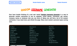 Username-generator.com thumbnail