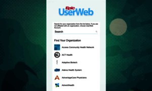 Userweb.epic.com thumbnail