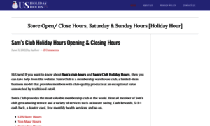 Usholidayhours.com thumbnail