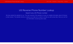 Usnumberlookup.com thumbnail