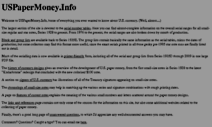 Uspapermoney.info thumbnail