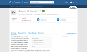 Utorrent-ez-booster.software.informer.com thumbnail