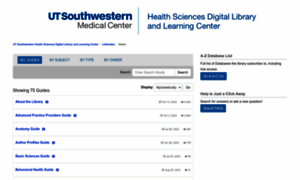 Utsouthwestern.libguides.com thumbnail