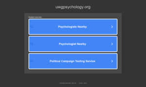 Uwgpsychology.org thumbnail