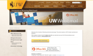 Uwmail.uwyo.edu thumbnail