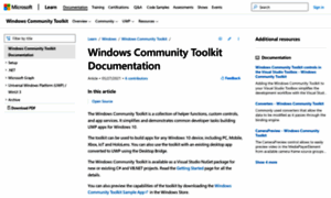 Uwpcommunitytoolkit.com thumbnail