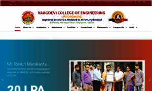 Vaagdevi.edu.in thumbnail