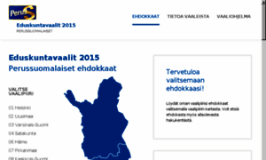 Vaalit2015.perussuomalaiset.fi thumbnail