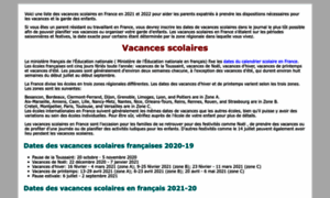 Vacances-scolaires-calendrier.fr thumbnail