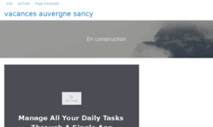 Vacancesauvergnesancy.com thumbnail