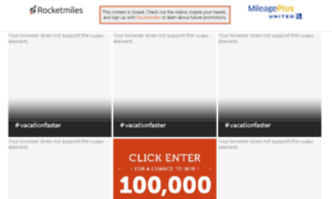Vacationfaster.rocketmiles.com thumbnail