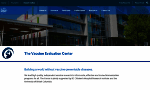 Vaccineevaluationcenter.ca thumbnail