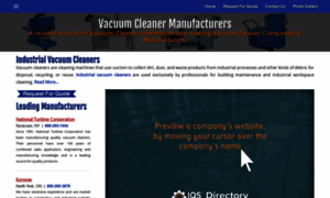 Vacuumcleanermanufacturers.com thumbnail