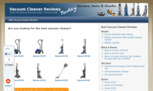 Vacuumcleanerreviewstoday.com thumbnail